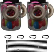 Swimming Pool Storage Bag - Net Heavy Duty Mesh Organizer | Large Capacity Poolside Storage for Floating Rafts Noodles Inflatable Toys Sports Balls |