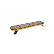 LED Autolamps Amber Emergency Light Bar Clear Lens 128 LED Flashing Warning Lamp