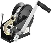 Marine Puller 800 lbs/3500 LBS Brake Winch W/ 33 ft Steel Rope Traction Hoisting Hand Winch for ATVs Boats Trailers Cable Puller(800 lbs)