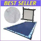 HYDROTOOLS UV-Blocking Leaf Net for 25 X 40 Ft Pools - Effortless Winter Cleanup