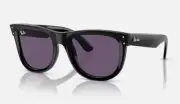 RAY-BAN WAYFARER REVERSE Lenny Kravitz Sunglasses Black Frame/ Violet Size S