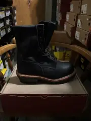 100% AUTHENTIC RED WING 2216 STEEL SAFETY TOE LOGGER LEATHER WORK BOOTS MADE USA