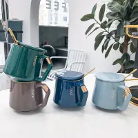 在飛比找蝦皮購物優惠-Coffee Cups Mugs Set Ceramic C