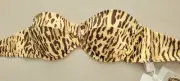 ZIMMERMANN Sculpt Balconette Bikini Top, Size 2 A/B (US 6-8), Leopard Print