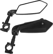 Happyyami 2Pcs Bicycle Rear View Mirrors Handlebar Mount Bike Side Mirrors for Electric Bike Lightweight Sturdy Design Enhancing Safety for Outdoor Riding