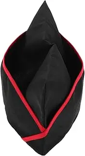 [WRITWAA] Unisex Japanese Chef Hat Elegant Black Kitchen Cooking Waiter Hat Hotel Restaurant Sushi Chef Cap Reusable Oilproof Chef h