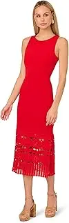 [Adrianna Papell] Women's Knit Crochet Dress