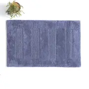 Renee Taylor Retreat Cotton Reversible Bath Mat Blue