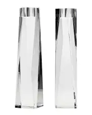 Ricci Argentieri Freedom Crystal Tapered Candle Holder Set