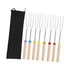 8Pcs Marshmallows Roasting Sticks Retractable Outdoor Accessories Camping