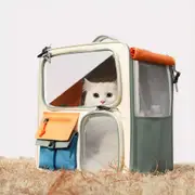 Breathable Pet Carrier Backpack Cats Dogs Large Capacity Travel Outdoor Use
