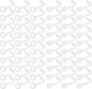 [ZS] Clear Nose Piercing 20G Bioflex Flexible Nose Stud Acrylic Bendable Nose Hole Spiral Retainers for Body Piercing Jewellery
