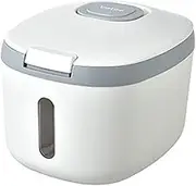 MOUNAY 5Kg Rice Bucket Sealed Rice Dispenser Insect Proof Sealed Rice Storage Grain Storage Box Grey