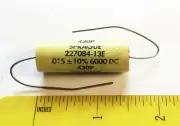 1 NOS Sprague Yellow Film .015 mdf 6000 v Capacitor