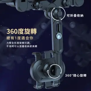 【導到您心】360°汽車後視鏡手機支架(手機座 手機夾 導航支架 車用支架 汽車用品 車用手機架 可伸縮旋轉)