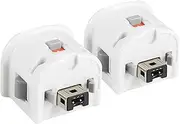 Lactivx Wii Motion Plus Adapter, 2 Packs Upgraded Motion Attachment for Wii Remote Controller(White)