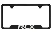 Black License Plate Frame with Caps For Acura RLX