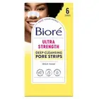 Biore Blackhead Remover, Witch Hazel Ultra Cleansing Pore Strips 6ct (12 Pack)
