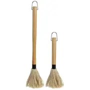 2pcs BBQ Oil Brush Baking Oil Cotton Basting Mop Grilling Sauce Brush BBQ