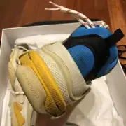 BALENCIAGA TRIPLE S GREY RED BLUE LEGO SNEAKERS EU 40