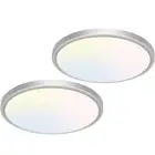12 inch Flush Mount LED Ceiling Light Fixture, 3000K 4000K 6500K Adjustable, ...