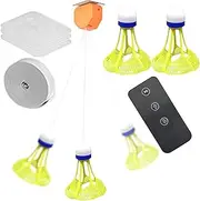 Rebound Badminton, Badminton Accessories, with 3 Luminous Balls Professional Rebounder Remote Control for Practice Equipment Sports