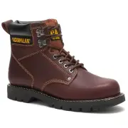 CAT Caterpillar P72365 Men's Second Shift Soft Toe Tan Leather Work Boots Shoes