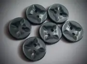 1/2" Dark Sage Star Design Craft/Clothing Buttons
