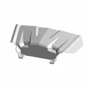 Polaris COVER-WINCH,PNT,G.GRAY [AG][BG][LG], Genuine OEM Part 5455020-728, Qty 1