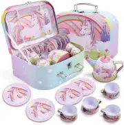 Unicorn Juguetes Para Niã±as Juego De Tazas De Te Regalo 3-8 Aã±os 15 Pcs