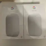 Google Nest Audio Chalk Wireless Bluetooth Wi-Fi Smart Speaker 2 Pack