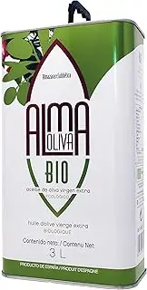 ALMAOLIVA Organic Extra Virgin Olive Oil. Sale Unit can of 3 litres