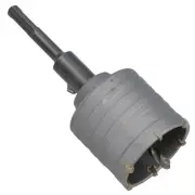 65mm Metric Core Drill With SDS Arbor And Pilot Drill Brick Stone Block Cutter