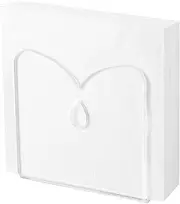 (1Pack) Acrylic Table Napkin Holder and Dispenser, Versatile Holder for Paper Tissue and Towel, Space-saver of Guest Bathroom, Kitchen, Dining Table