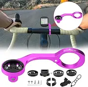 Out Front Cycling Computer Mount - Garmin Bike Mount for Garmin Edge 200 500 510 520 800 810 820 1000 1030,Bike Computer Mount Compatible with Road Bike GPS Computer,Garmin,Combo(Pink)