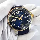 Longines Hydroconquest Automatic 43mm Blue Rose Gold Men's Watch L3.782.3.98.9