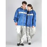在飛比找momo購物網優惠-【天龍牌】波西米亞運動風雨衣-藍色速(晴雨兩用)