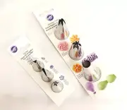2 Sets Of Metal Wilton Decoratings Tips 3 Extra Large Tips 3 Regular