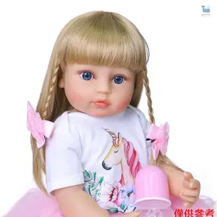 Decdeal Reborn Dolls 22 英寸矽膠全身逼真逼真嬰兒柔軟真實觸感加重幼兒娃娃金發