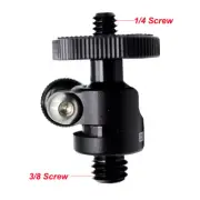 Mini Ballhead Camera Tripod Ball Head Mount and 1/4 to 3/8 Connector