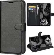 [T Tersely] Case Cover for Google Pixel 8a (6.1inch), Premium Protective PU Leather Wallet Case with Card Slots for Google Pixel 8a 2024 - Black
