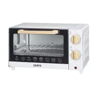 在飛比找PChome24h購物優惠-SAMPO 聲寶 10L 精緻 木紋 電烤箱 烤箱 KZ-C