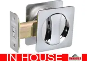 Cavity Sliding door Lock flush pull handle Privacy function Chrome finish sq