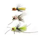 Betts Fancy Grade Poppers Fishing Lure, Fly Fishing, Pack of 3 Sizes, #P3