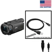 Sony FDR-AX53 Ultra HD Video Camera USB Cable Transfer Cord Replacement