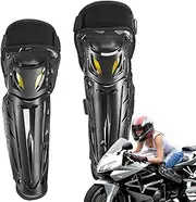 Motorcycle Knee Pads - Adjustable Motorcycle Leg Brace,Reusable Leg Shield, Lightweight Racing Gear for Outdoor Activities, Adventure
