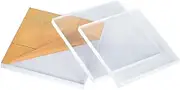 DryiC Acrylic Sheets Glass Acrylic Panel Display Block Square Suitable for Document Frames, Thickness 1.5mm, 3Pcs,29.7cm x 42cm