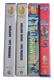 Adelaide Crows 97 98 Brand New VHS Premiers AFL Videos FREE POST Sealed Videos