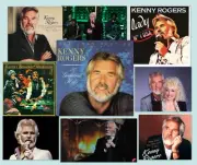 Blanket KENNY ROGERS Through the Years Plush Fleece 50x60 1970s 1980s 2000's