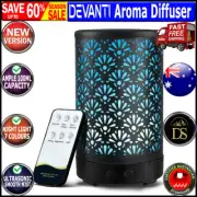 Devanti Aroma Diffuser Aromatherapy Essential Oils Metal Cover Ultrasonic Cool M